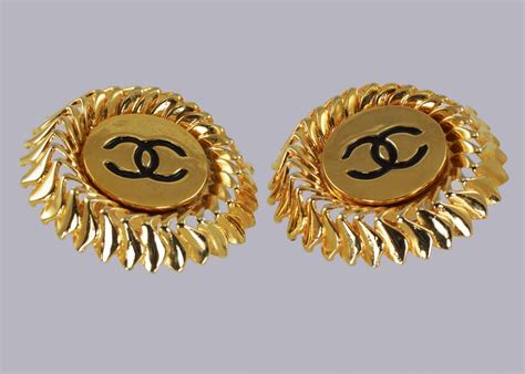 chanel vintage clip on earrings authencity|Chanel cc earrings original.